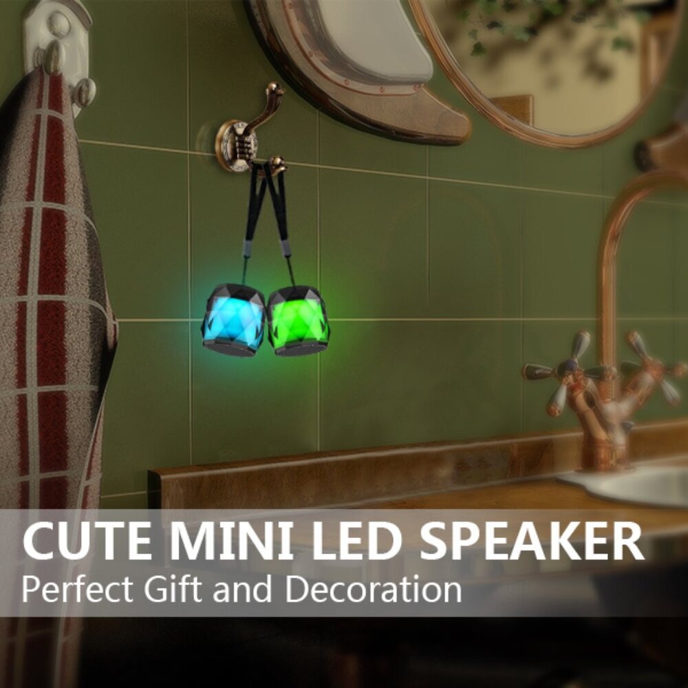 Portable Bluetooth Speaker with Lights 5 Watts.7 Color LED Auto-Changing,TWS, - Picture 2 of 7